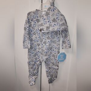 Blue and Gray Kids Pajamas